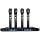 Sound Town 200 Channels Adjustable UHF Wireless Microphone System with Metal Receiver, 4 Handheld Mics and Auto Scan, for Church, School, Outdoor Wedding, Meeting, Party and Karaoke (NESO-SU4HH)