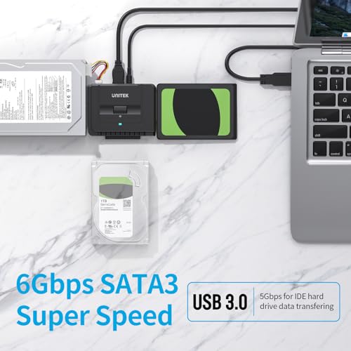 Unitek USB 3.0 IDE/SATA Adapter, Dual-Drive, for 2.5/3.5" HDD/SSD