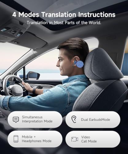 Real Time AI Translation Earbuds 198 Languages No Subscription HIFI Sound