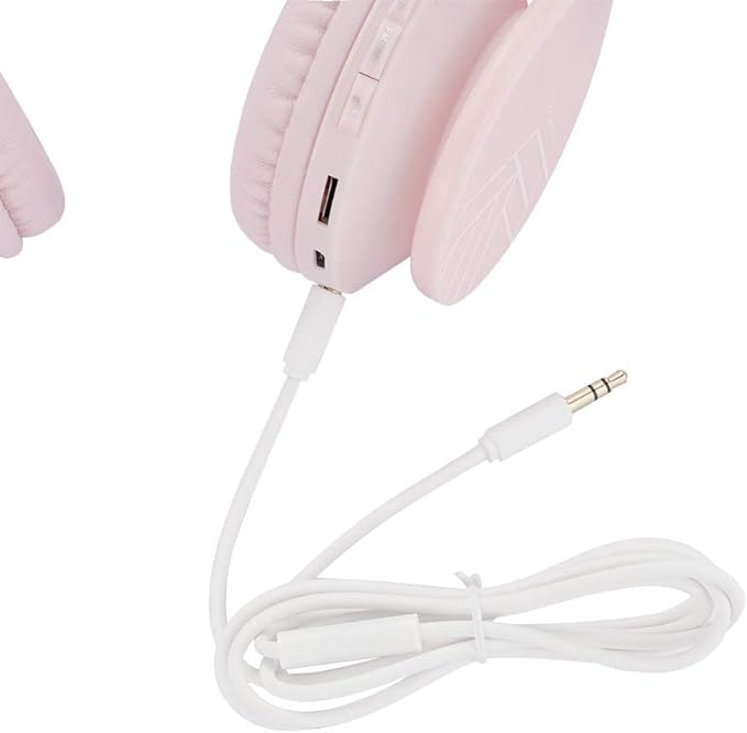 PowerLocus Bluetooth Headphones for Kids, Wireless Foldable Headphones Over Ear, Headphone with Microphone, 85DB Volume Limit, Wireless and Wired Headset with Micro SD, FM for Cellphones, Tablets, PC