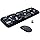 FOPETT Wireless Keyboard and Mouse Combo, 104 Keys Full-Sized 2.4 GHz Round Keycap Colorful Keyboards, USB Receiver Plug and Play, for Windows, Mac, PC, Laptop, Desktop (Grey)