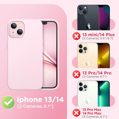 MagSafe iPhone 13 & 14 Case — Slim Shockproof Chalk Pink - Image 3