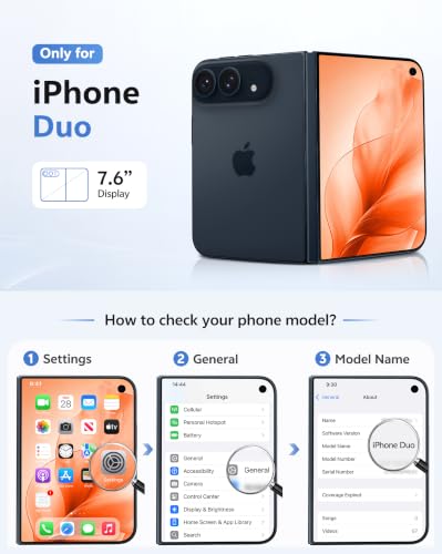 FNTCASE for iPhone Duo Case: with Kickstand Hinge Protection Shockproof - Image 3
