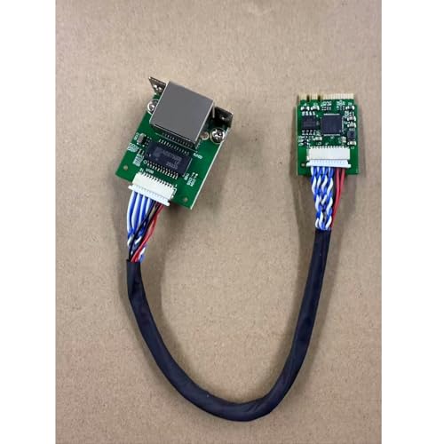M.2 A+E Key to 2.5G Ethernet Adapter - NIC with Intel I226V, 100/1000/2500 Mbps RJ45 Stable Connection Cable Length 20cm, Compatible with OpenWRT | Windows | Linux | Server | PC | SBC (A+E with Screw)