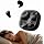 Flat Sleep Earbuds for Side Sleepers, Invisible Mini Earbuds for Small Ear Canals, Bluetooth 5.4, 66H Battery, Noise Blocking, Waterproof, LED Display for Sleep, Work & Travel（Black）