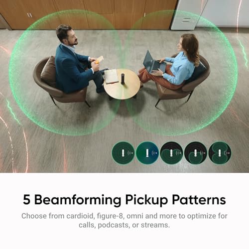 Insta360 Wave AI Conference Speakerphone with Bluetooth, Noise-Canceling Mics, Beamforming, Zoom Certified, AI Transcription & Summary, 32GB Storage for Meetings, Podcasts, Home office and Livestreams