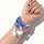 Wired Earbuds USB-C with Microphone [Bracelet Design] | Tangle-Free Necklace & Braided Colorful Cord, Magnetic Lock | Compatible with iPhone 14/15/16/17, PS5 for Music, Sports, Gaming (Blue)