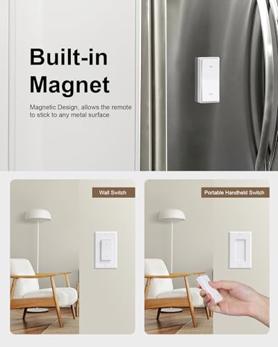 Wireless Remote Control Outlet with Decorator Rocker | Charging & Powe - Image 6