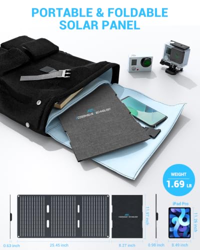 Ecosonique 30W Portable Foldable Solar Panel Charger with USB-C & USB-A - Image 7