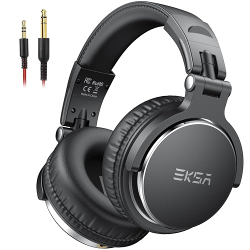 EKSA Wired Headphones, Over Ear Headphones for Studio Monitor/Mixing DJ