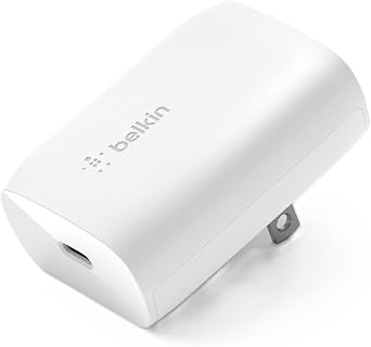 Belkin 30W Compact USB C Charger Block, USB C to Lightning Cable