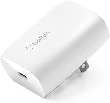 Belkin 30W Compact USB C Charger Block, USB C to Lightning Cable