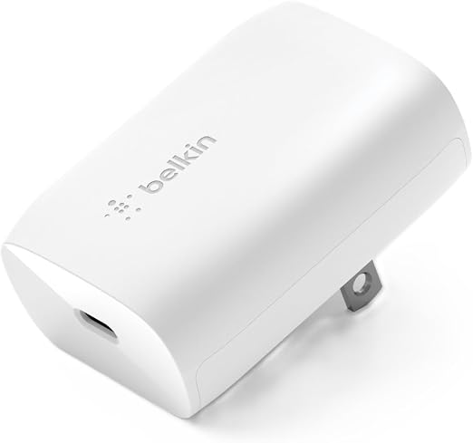 Belkin 30W Compact USB C Charger Block, USB C to Lightning Cable