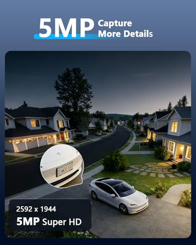 5MP Wired Security Camera System 4Pcs Cameras with 1 | Smart Home - Image 5