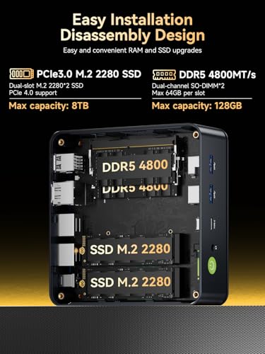 GMKtec M6 Ultra Mini PC Gaming Ryzen 7640HS 16GB RAM DDR5 1TB SSD