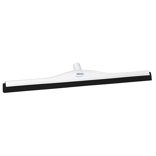 Vikan 77555 Squeegee,Fixed Head,Floor,28",PP/RB,White