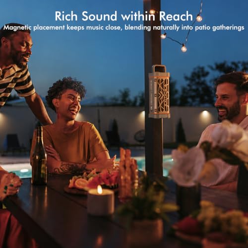 TRAVOR Premium Magnetic Bluetooth Speaker for Patio, - Image 5