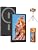 4" Back Camera Monitor iPhone 17, Magnetic Vlog Selfie Monitor Screen for iPhone 17,1080P Wireless Mirroring Back Camera Selfie Monitor for Vlog YouTube TikTok,Snaplylens for iPhone,Android, Black