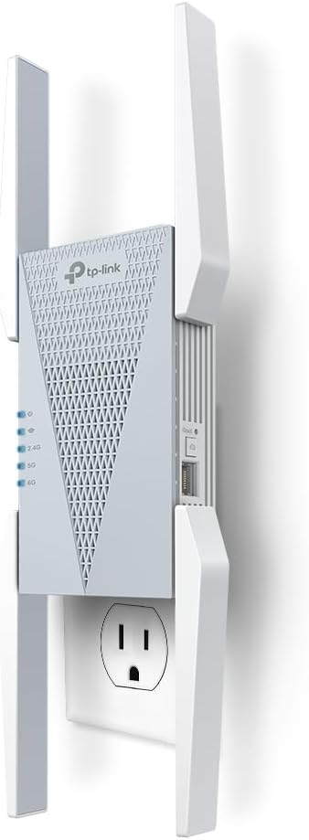 TP-Link RE813XE AXE5400 Wi-Fi 6E Tri-Band Range Extender w/Ethernet Port
