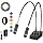 Microscope Light 6W 6500K Dual Gooseneck Spotlight with Adjustable Lights Microscope 64 LED Ring Illuminator Source for Industrial Digital Stereo Microscope Camera, PCB Repair, Soldering
