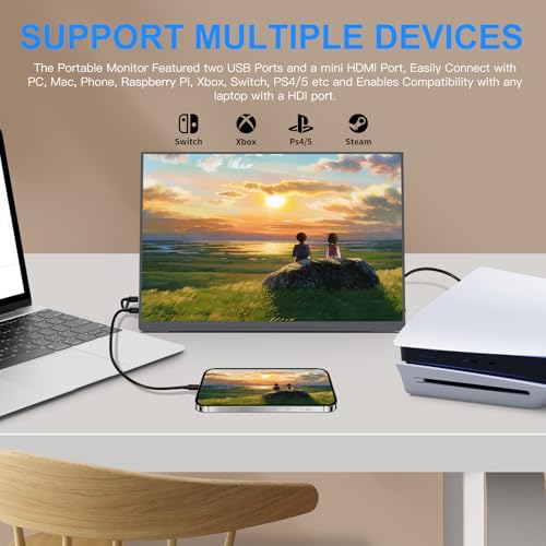 10.5" Portable Monitor 60HZ 1920x1200 FHD IPS with USB-C Mini HDMI