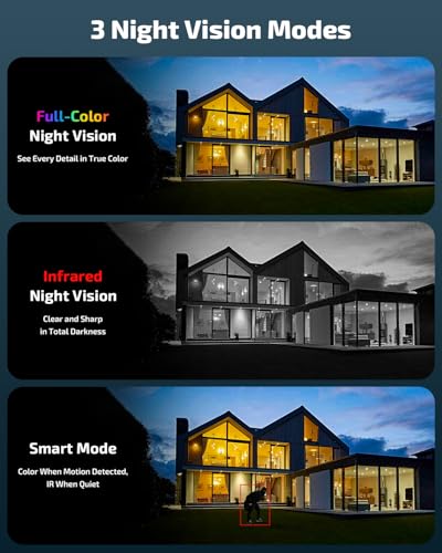 4K Security Cameras Wireless Outdoor, Home WiFi Video Security System