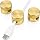 3PCS Premium Cord Holder for Nightstand, Computer Cord Organizer for Desk, Appliance Cord Organizers, Stick-On Cable Clip for Charger, Laptop, USB, Headphones, Wire Management Set, Gold