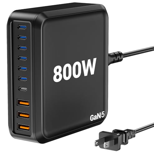 800W USB C Charger Block Fast 10-Port USB C Charging | Charging & Powe - Image 2