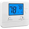 Suuwer Non-Programmable Thermostats for Home 1 Heat/1 Cool Conventional Single-Stage Systems (Blue Backlight)