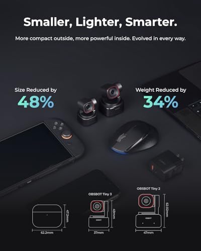 4K Webcam with AI Tracking — Smooth PTZ Follow - Image 4