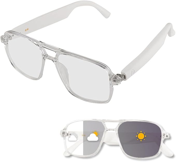 Smart Bluetooth Glasses – UV Protection, Blue Light Blocking, Open-Ear Audio for Men & Women