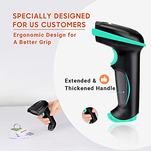 Tera Barcode Scanner with Battery Indicator: 1D Wireless, 5100 Blue
