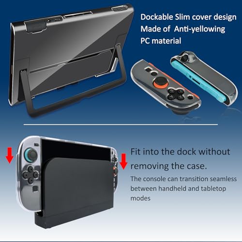EOVOLA Accessories Kit for Nintendo Switch 2(2025), Bundle Set With Carrying Case& Screen Protector Joy Con Grips &Charger and Steering Wheels.
