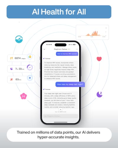 RingConn Gen 2 Air Ultra-Thin Smart Ring(Size 9, Dune Gold)
