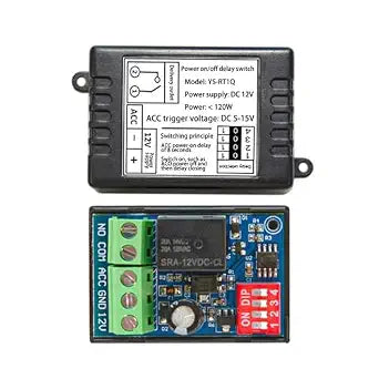 12 Volt Timer Relay On-Off Automotive Digital Delay Relay Electric Delay Timer Switch Cycle Time Delay Module YS-RT1C YS-RT1T(On-Off delay)