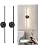 KARTOOSH Removable Battery Operated Wall Sconces Set of Two