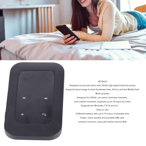 4G Mobile Hotspot, Portable WiFi Router for Travel, High Speed SIM Router for Car, Outdoor WiFi