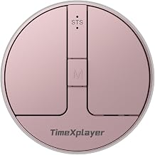Stylish Mini Round Mouse with Pressure Sensing Reel, Ultra Portable Wireless Mouse Connectivity: Wired, 2.4G and Dual Bluetooth, Rubber Case Included (BT1/BT2-Pink) - Image 1