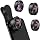 KEYWING 3in1 Phone Camera Lens Kit Fisheye+Wide Angle+Macro Lens for iPhone
