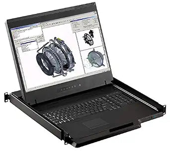 1U 19" Rackmount Monitor with 8 Port KVM Switch, 1440 X 900, 8 VGA/USB Cables Included, Part#RM-131-19W-801, 3 Year Warranty