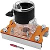 Yosoo Health Gear Wood trimmer Base, 2 In 1 Wood Router Base, Wood trimmer Base with an inner diameter of 65 mm, 0 to 5cm Thickness Range for Wood, Plastic, Veneer