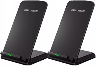2 Pack Wireless Fast Charger Stand Dock Cradle for Apple iPhone 17 16 15 14 13 12 Pro Max X XR XS 8 + Samsung Galaxy S25 S24 S23 S22 S21 S20 Ultra Plus Quick Charging Android - Image 1