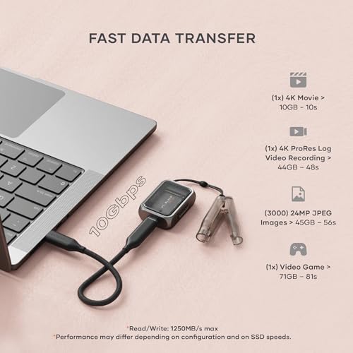 Satechi Mini NVMe SSD Enclosure, 10Gbps Transfer Speed, Up to 2TB Capacity