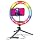 Bower 10 inch RGB Selfie Desktop Ring Light Stand Studio Kit - Ultra Wide Range, 9 Colors, 12 Brightness Levels, Special Effects, Tripod, Phone Clip/Holder