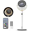 DREO Smart Pedestal Fan for Bedroom, 120°+120° Omni-Directional Oscillating