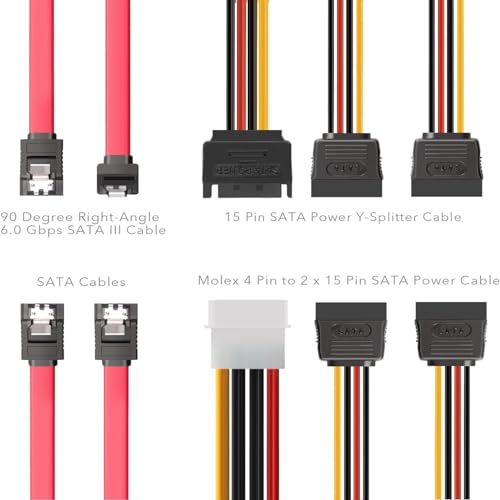 2 Pack SSD/HDD Metal Mounting Bracket kit 2.5 to 3.5, Convert Any 2.5 inch Solid State Drive/HDD Into One 3.5 inch Drive Bay