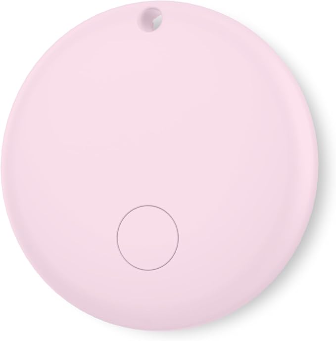 Bluetooth Tracker for Android – IP68 Waterproof Item Finder, Google Find My Device, 1-Pack Pink