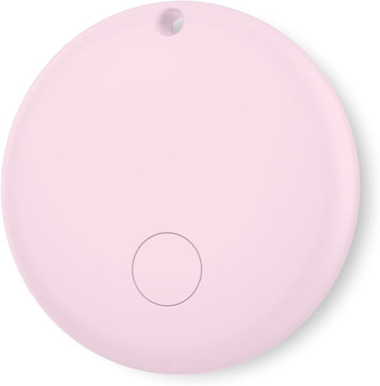 Bluetooth Tracker for Android – IP68 Waterproof Item Finder, Google Find My Device, 1-Pack Pink