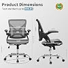 Ergonomic Office Chair, Computer Desk Chair with Lumbar,Grey - Image 10