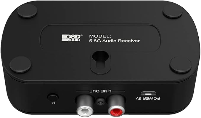 OSD Audio Wireless 5.8GHz Subwoofer Kit Transmitter and Receiver, Fast Connection WSK-SUB